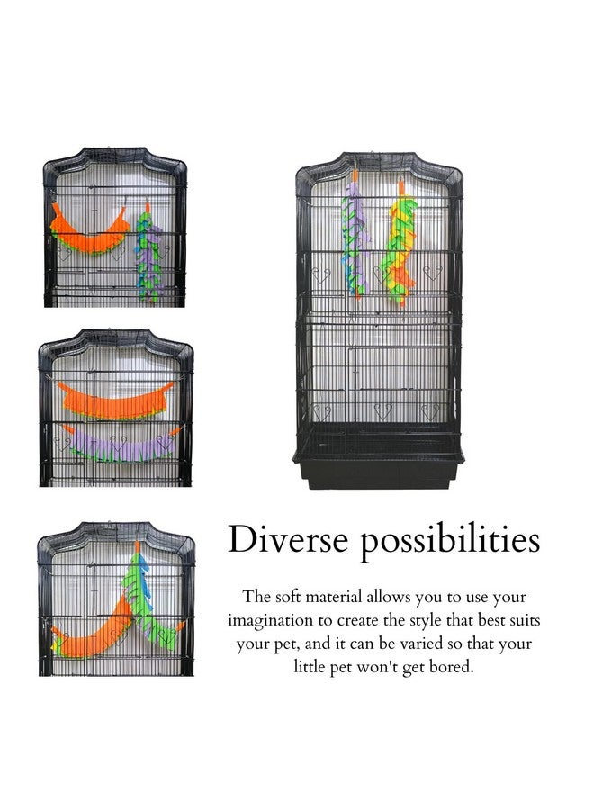 FABMODE 2 Packs Small Pet Toys, Sugar Glider Cage Accessories, Climbing Toys Swing Toys, Suitable for Ferret Birds Parrots Hamster Squirrel Chinchilla Guinea Pigs (with one Water Bowl) - Image 4