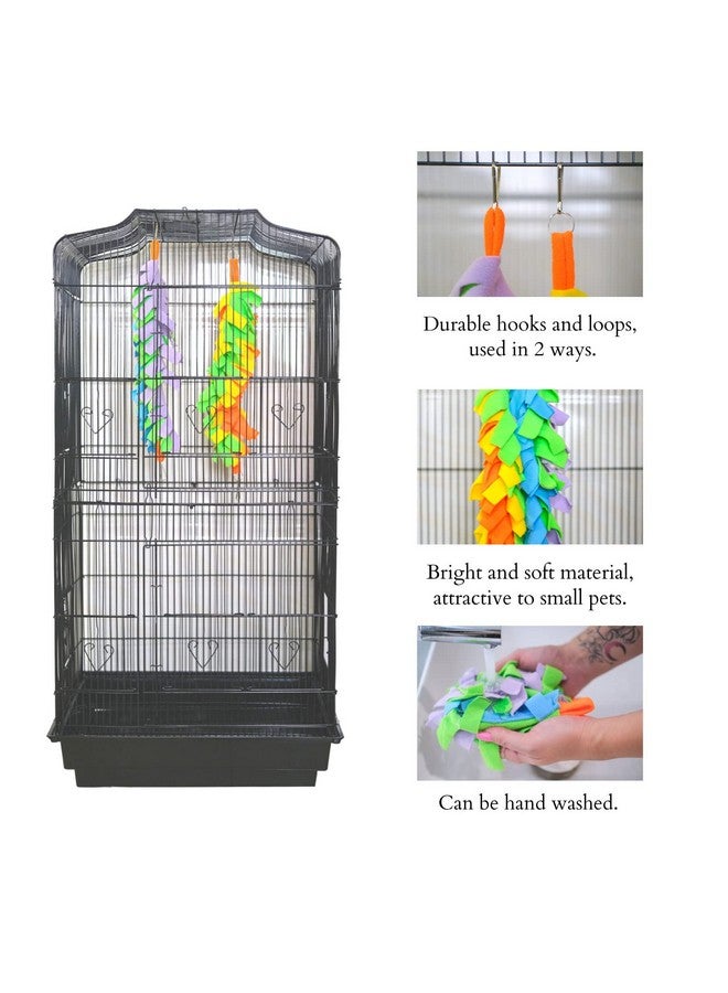 FABMODE 2 Packs Small Pet Toys, Sugar Glider Cage Accessories, Climbing Toys Swing Toys, Suitable for Ferret Birds Parrots Hamster Squirrel Chinchilla Guinea Pigs (with one Water Bowl) - Image 5