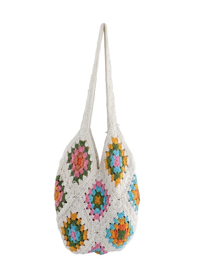 VOYLLA Sunshine Bloom Crochet Tote Bag For Women,Casual,Travel,Stylish,Gift For Women & Girls - Image 1