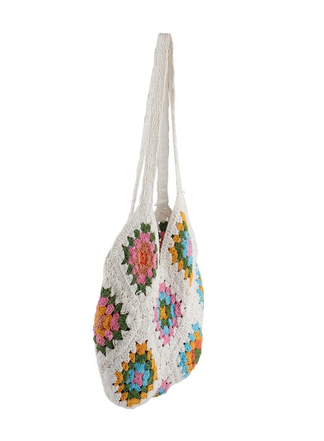 VOYLLA Sunshine Bloom Crochet Tote Bag For Women,Casual,Travel,Stylish,Gift For Women & Girls - Image 4