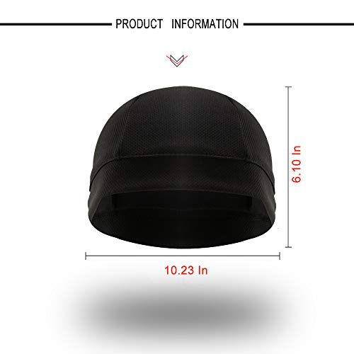 WSHSTS 3 Pack Cooling Skull Cap Helmet Liner Sweat Wicking Cycling Running Hat for Men Women - Image 5