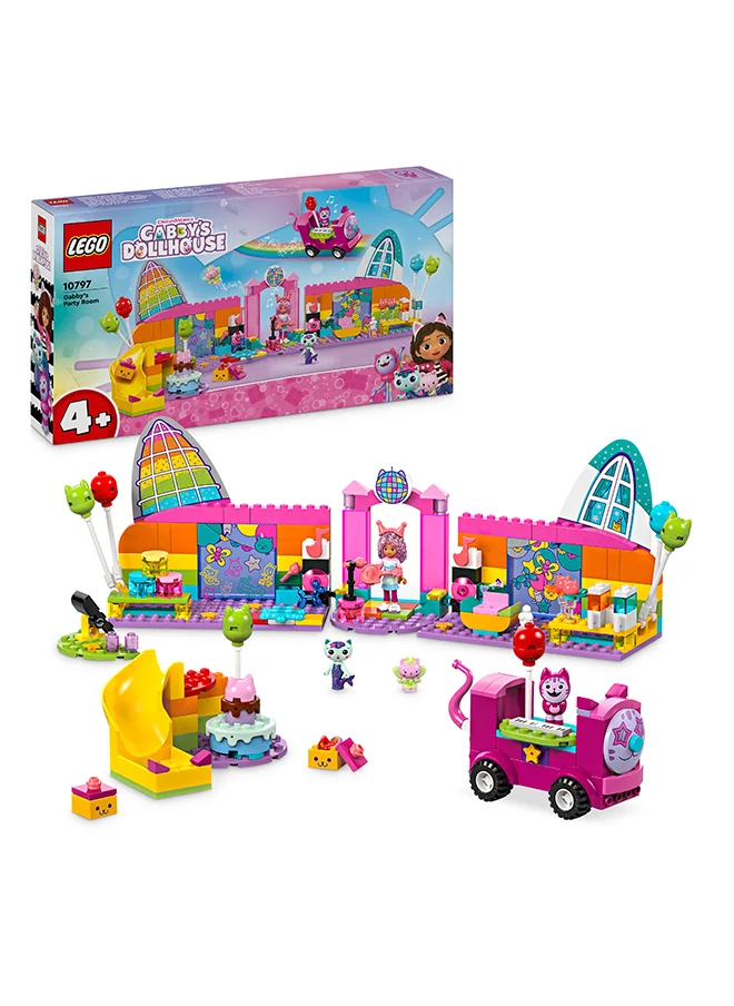ليغو Gabby’S Dollhouse Gabby’S Party Room Disco Playset For Kids, Dj Entertainment Toy With Slide And Animal Figures, Creative Role Play For Girls And Boys Aged 4 And Over 10797 (252 Pieces)
