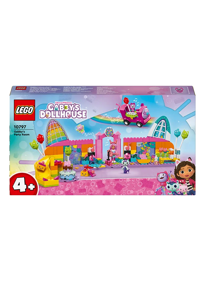 ليغو Gabby’S Dollhouse Gabby’S Party Room Disco Playset For Kids, Dj Entertainment Toy With Slide And Animal Figures, Creative Role Play For Girls And Boys Aged 4 And Over 10797 (252 Pieces)