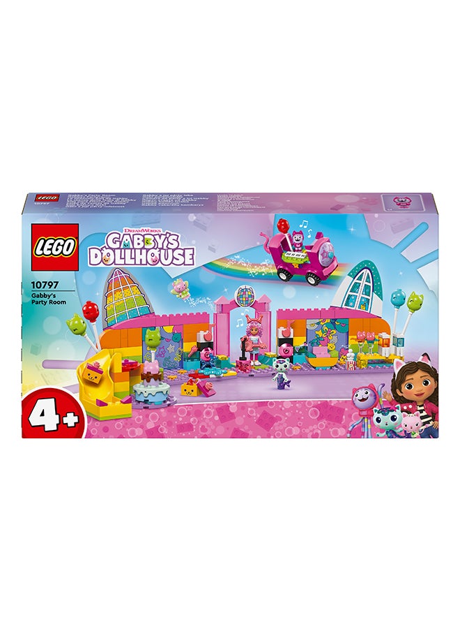 LEGO Gabby’S Dollhouse Gabby’S Party Room Disco Playset For Kids, Dj Entertainment Toy With Slide And Animal Figures, Creative Role Play For Girls And Boys Aged 4 And Over 10797 (252 Pieces)  - Image 2