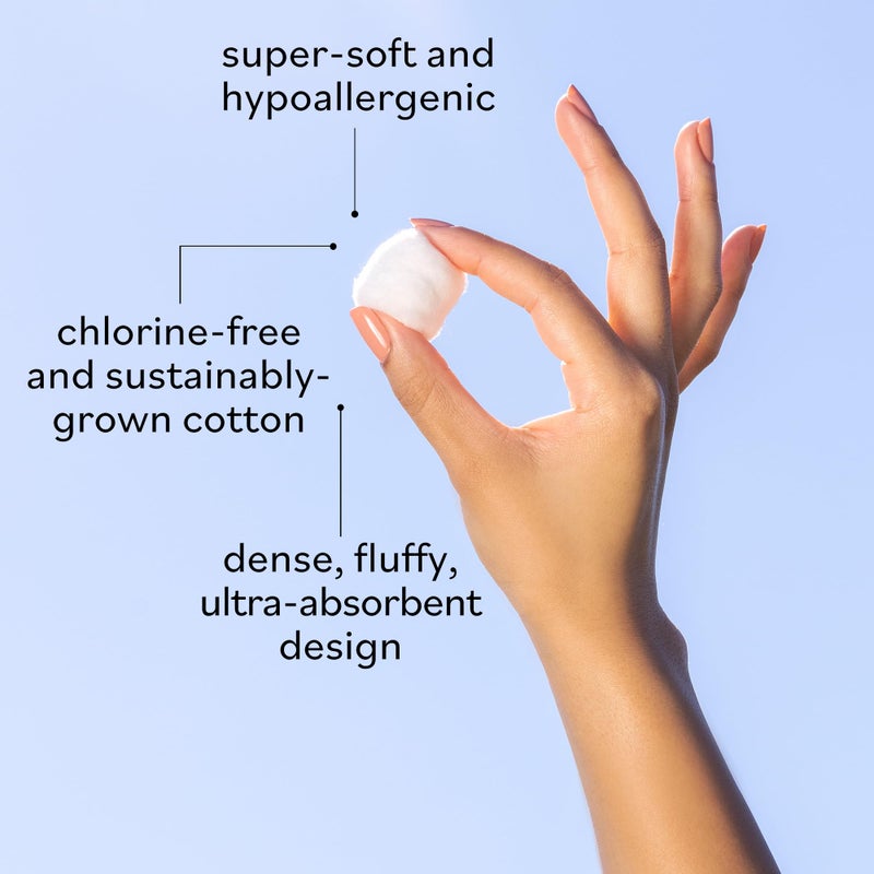 Sky Organics Sky Organics Organic Jumbo Cotton Balls for Sensitive Skin, 100% Pure Organic Cotton Sustainably Grown, Chlorine Free, Hypoallergenic, Ultra-Soft and Absorbant for Beauty & Personal Care, 300 ct. - Image 4