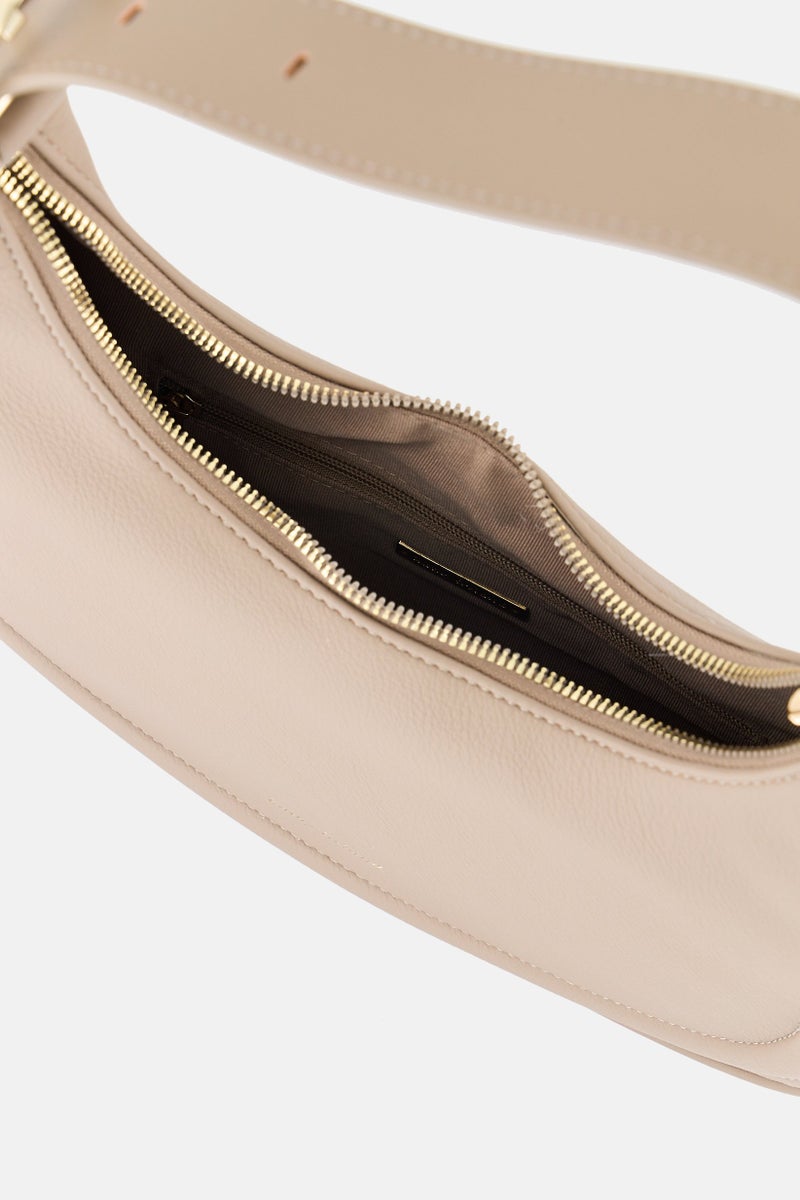 Kathy Ireland Women Brand Logo Hobo Bag, Taupe - Image 2