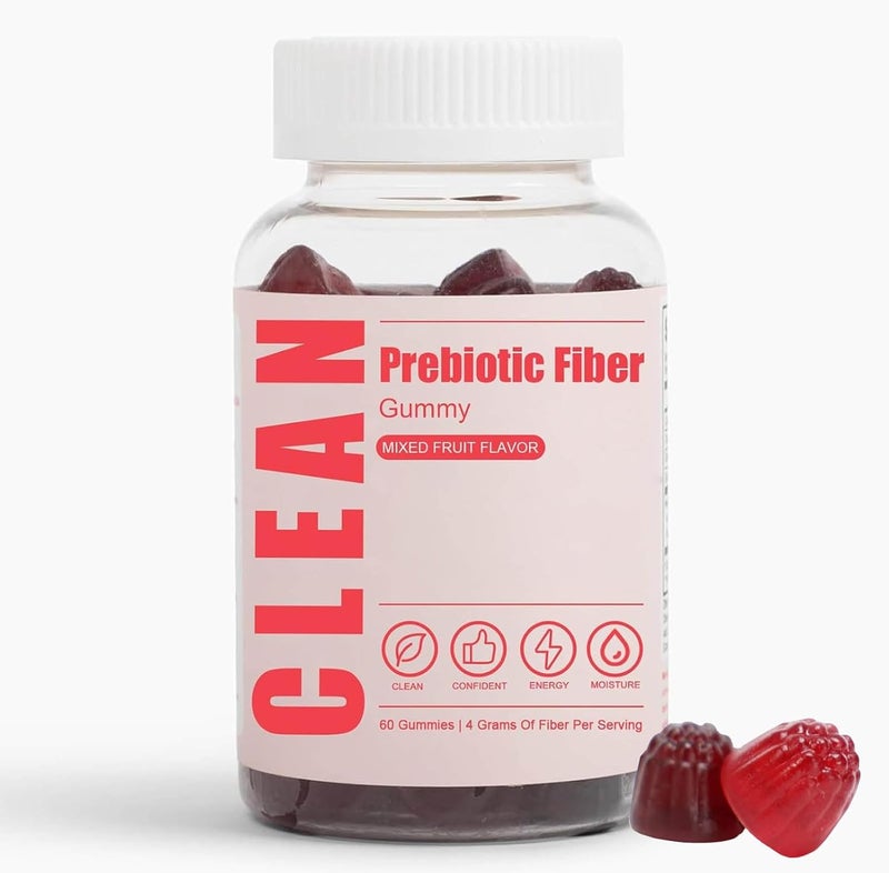 jinmao Clean Fiber Gummies for Men Clean Prebiotic Fiber Gummy Supplement Digestive Gut Health 60 Gummies - Image 1