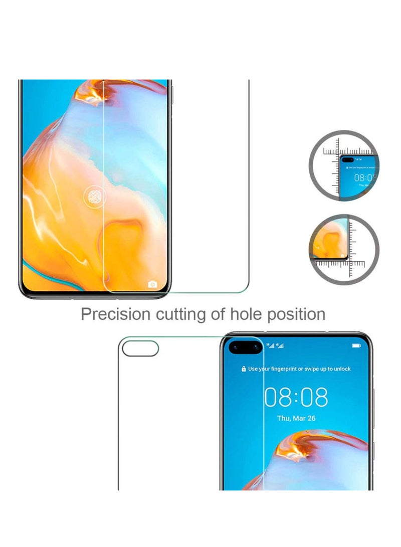 2 Pack Compatible With Huawei P40 P40 5G Screen Protector Tempered Glass For Huawei P40 4G And 5G 9H Scratch Resistant Bubble Free Easy To Install - Image 2