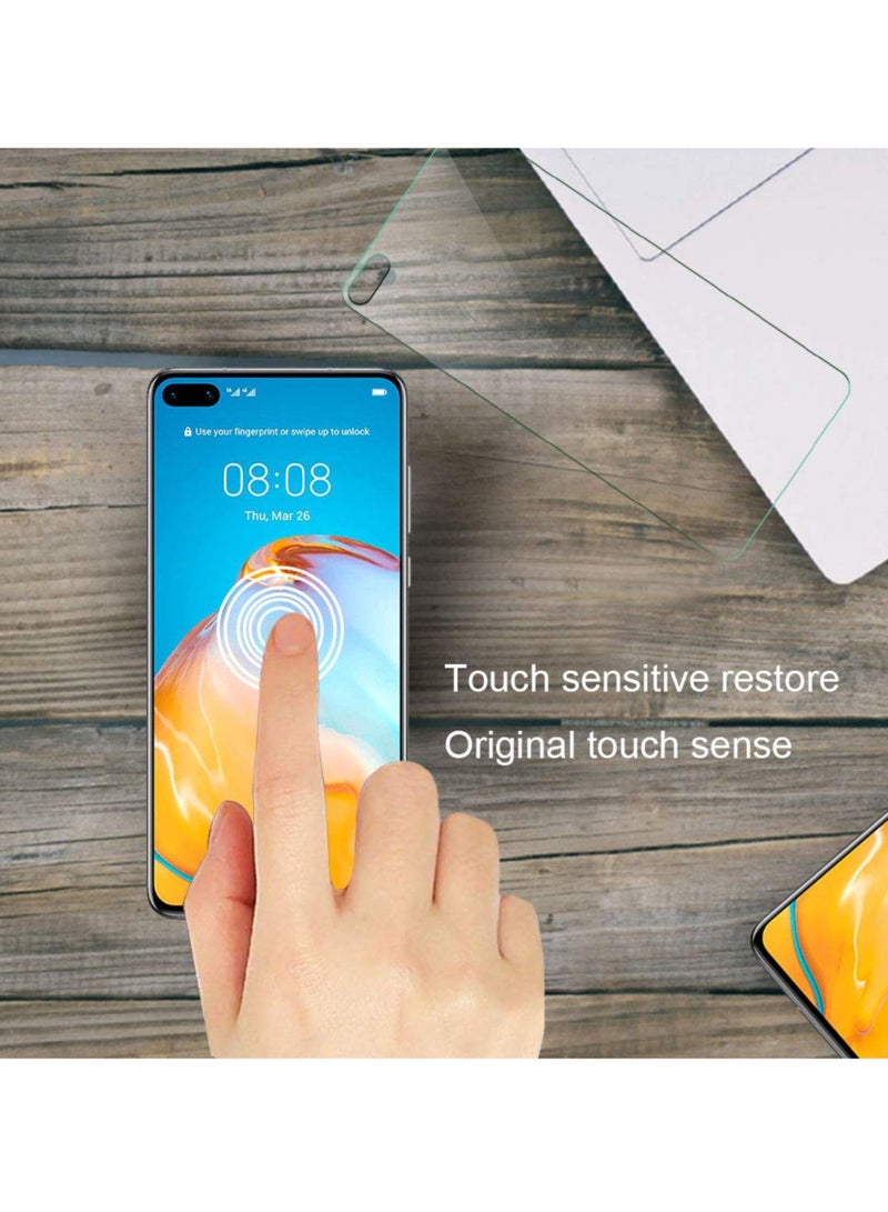 2 Pack Compatible With Huawei P40 P40 5G Screen Protector Tempered Glass For Huawei P40 4G And 5G 9H Scratch Resistant Bubble Free Easy To Install - Image 5