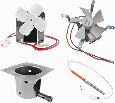BBQ-PLUS Auger Motor, Grill Induction Fan, Fire Burn Pot and Hot Rod Ignitor Kit Replacement for Pit Boss and Traeger - Image 1