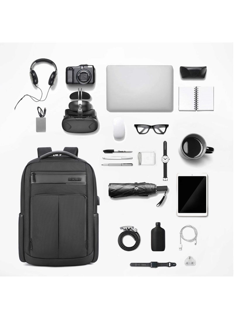 ARCTIC HUNTER Laptop Backpack Water Resistant Smart Daypack with Built in USB Port for Office Business Travel for Men and Women, B00121C - Image 3