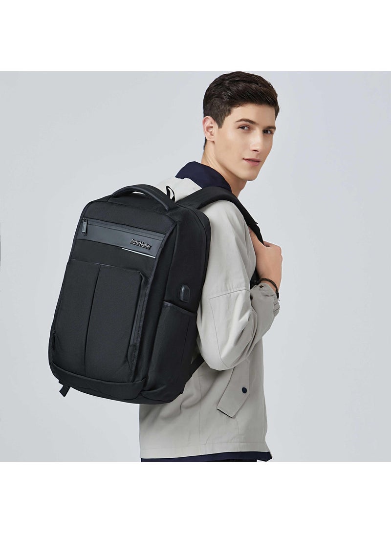 ARCTIC HUNTER Laptop Backpack Water Resistant Smart Daypack with Built in USB Port for Office Business Travel for Men and Women, B00121C - Image 2