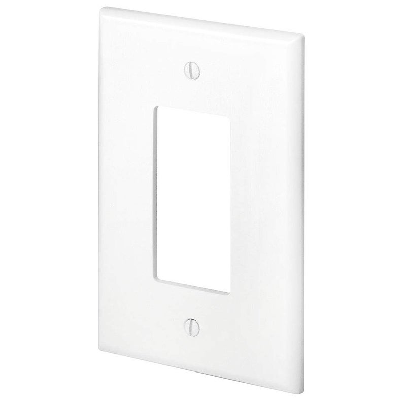 Leviton 1-Gang Decora GFCI Device Decora Wallplate, Oversized, Thermoset, Device Mount, 88601, White - Image 4