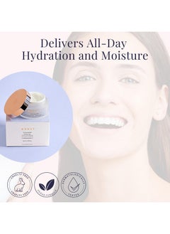 monat MONAT Be Balanced Lightweight Moisturizer - Restoring & Smoothing Hydrating Face Moisturizer with Hyaluronic Acid. Light Moisturizer Face Cream for Daily Skincare Routine - Net Wt. 45 ml / 1.52 fl oz  - Image 5
