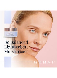 monat MONAT Be Balanced Lightweight Moisturizer - Restoring & Smoothing Hydrating Face Moisturizer with Hyaluronic Acid. Light Moisturizer Face Cream for Daily Skincare Routine - Net Wt. 45 ml / 1.52 fl oz  - Image 2