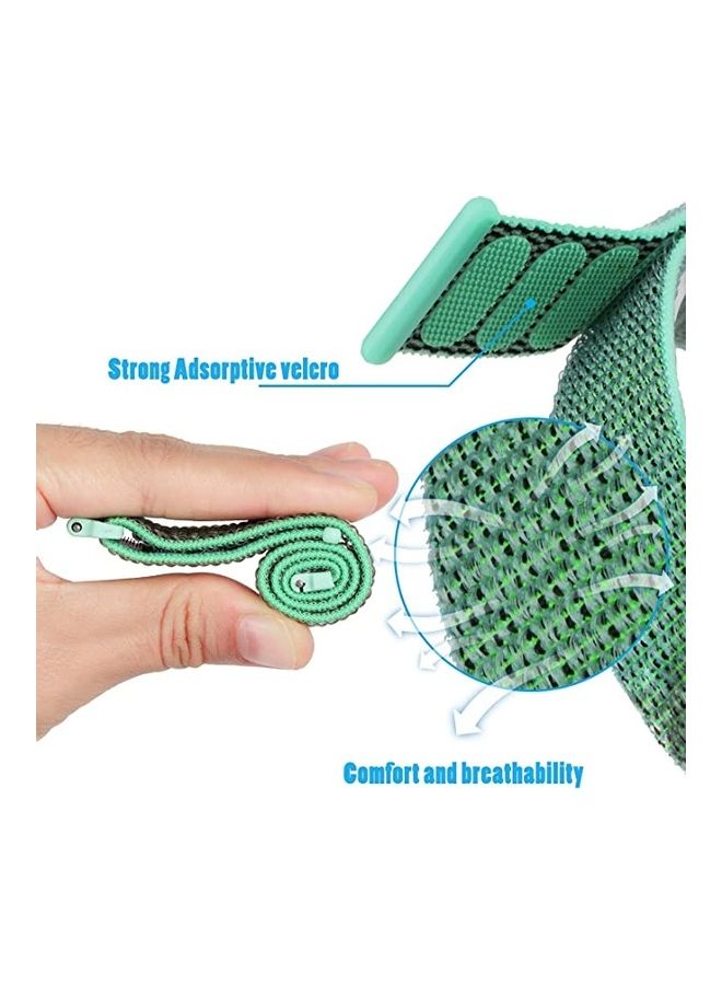 ICS Replacement Band For Samsung Galaxy Watch/Active 2/Gear S2 Classic 40/42/44 mm Low Green - Image 2