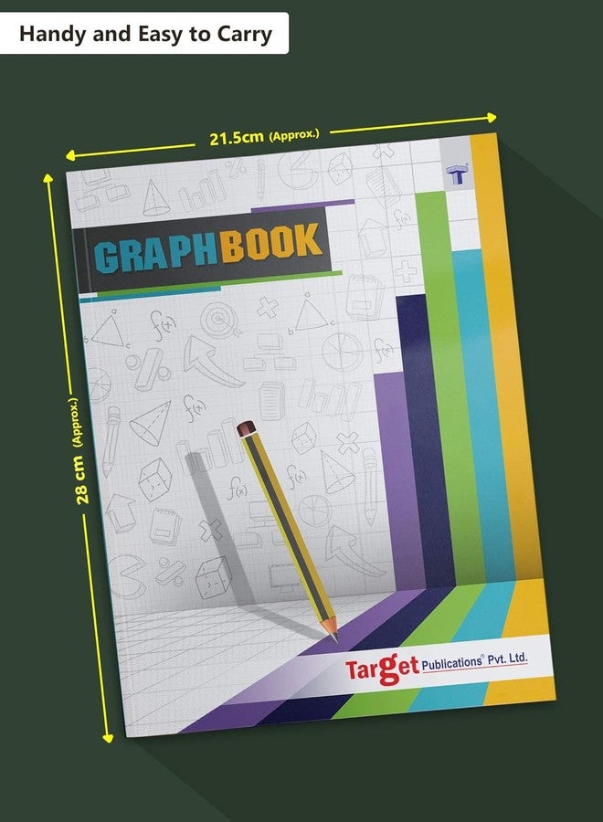TARGET PUBLICATIONS Graph Books | A4 Size 56 Pages | Soft Cover | Numbered Pages and Ruled Margins | Graph Paper with 1 cm Squares | Pack of 3 - Image 4