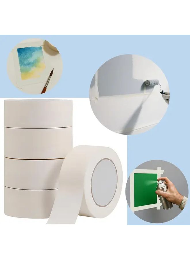شريط تمويه ورقي عالي الالتصاق سهل التمزق 1 57 بوصة × 787 4 بوصة للرسم والحرف اليدوية وتغطية الجدران DIY - Image 1