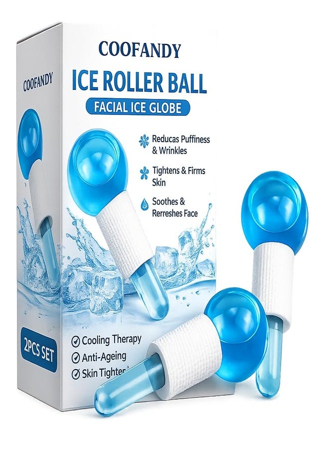 COOFANDY Facial Ice Globe, Smart Cool Face Roller Ball, Anti Ageing Wrinkles Soothing Firming Skin Crystal Ice Roller, Enhance Circulation and Complexion, Puffiness, Wrinkles, Collagen Production - Image 2