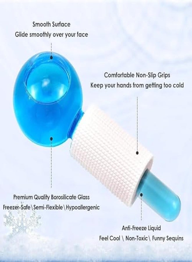 COOFANDY Facial Ice Globe, Smart Cool Face Roller Ball, Anti Ageing Wrinkles Soothing Firming Skin Crystal Ice Roller, Enhance Circulation and Complexion, Puffiness, Wrinkles, Collagen Production - Image 4