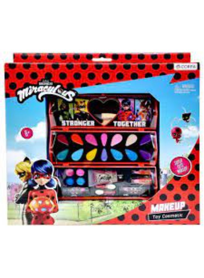 TOH MIRACULOUS THREE DECKS BIG COSMETIC CASE 