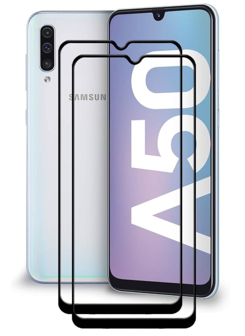 أكاليكس قطعتين، حماية شاشة، لهاتف سامسونج جالاكسي A50، جودة ممتازة. - Image 1