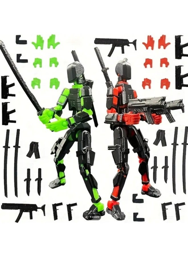 3D Printed Multi-Joint Articulated Dolls Special Forces Series Collectible Toys Adult Plastic Assembled Models-Color:Black  - Image 4