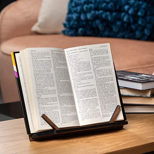 TILISMA Wooden Cook Book Stand – Handmade Walnut Book Holder for Reading Hands Free – Cookbook Stand for Kitchen Counter – Recipe Holder – Reading Accessories for Kitchen – Cookbook in Ipad and Tablet - Image 4