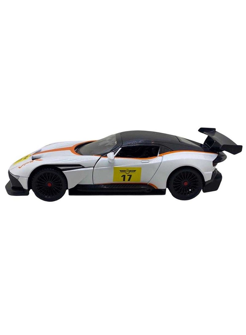 Toy Box Die-Cast Pull Back Metal Metal Sports Car with Openable Doors Light & Music For Kids  - Image 3