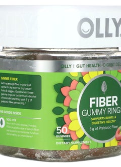 OLLY Fiber Gummy Rings Berry Melon 5 g 50 Gummies (2.5 g per Gummy)  - Image 2