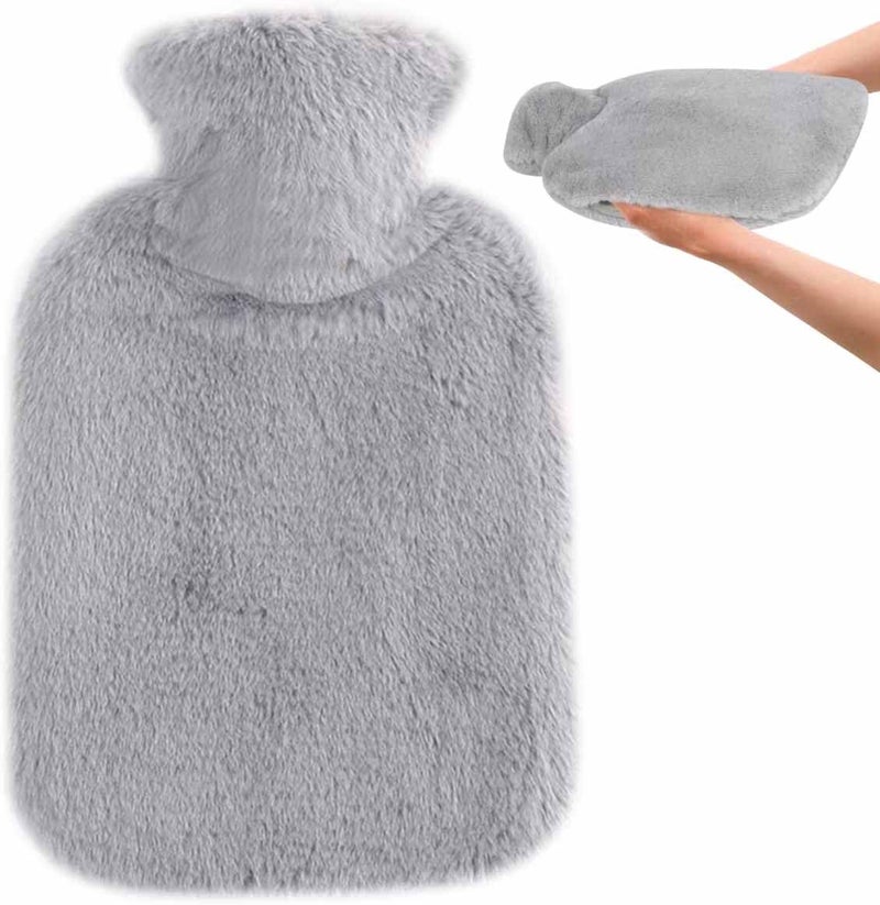 TGOPIT Hot Water Bag with Soft Cover for Pain Relief, 1 Pcs Heating Pad Rubber Hot Bag for Body Massage for Men & Women for Hot Water Bottle for Period, Cramps, Heating Pad - 1L (Random Color) - Image 1