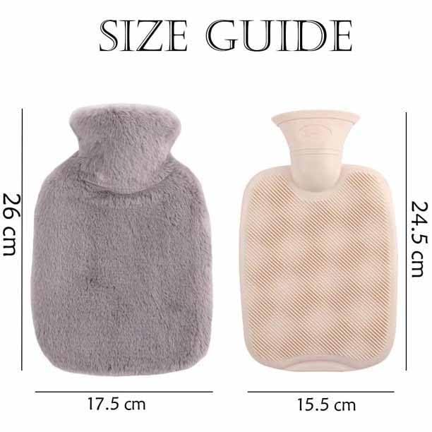 TGOPIT Hot Water Bag with Soft Cover for Pain Relief, 1 Pcs Heating Pad Rubber Hot Bag for Body Massage for Men & Women for Hot Water Bottle for Period, Cramps, Heating Pad - 1L (Random Color) - Image 5