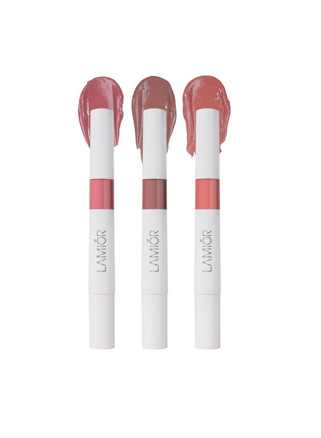 LAMIOR Peptide Glaze Lip Balm Combo Pack Of 3 - Cookies N Cream | 3-In-1 Formula For Glossy Shine, Healing, And Nourishment | Pillowy-Soft Lips | Nourishes Dry Skin | Real Reviews, Juicy Results! - Image 1