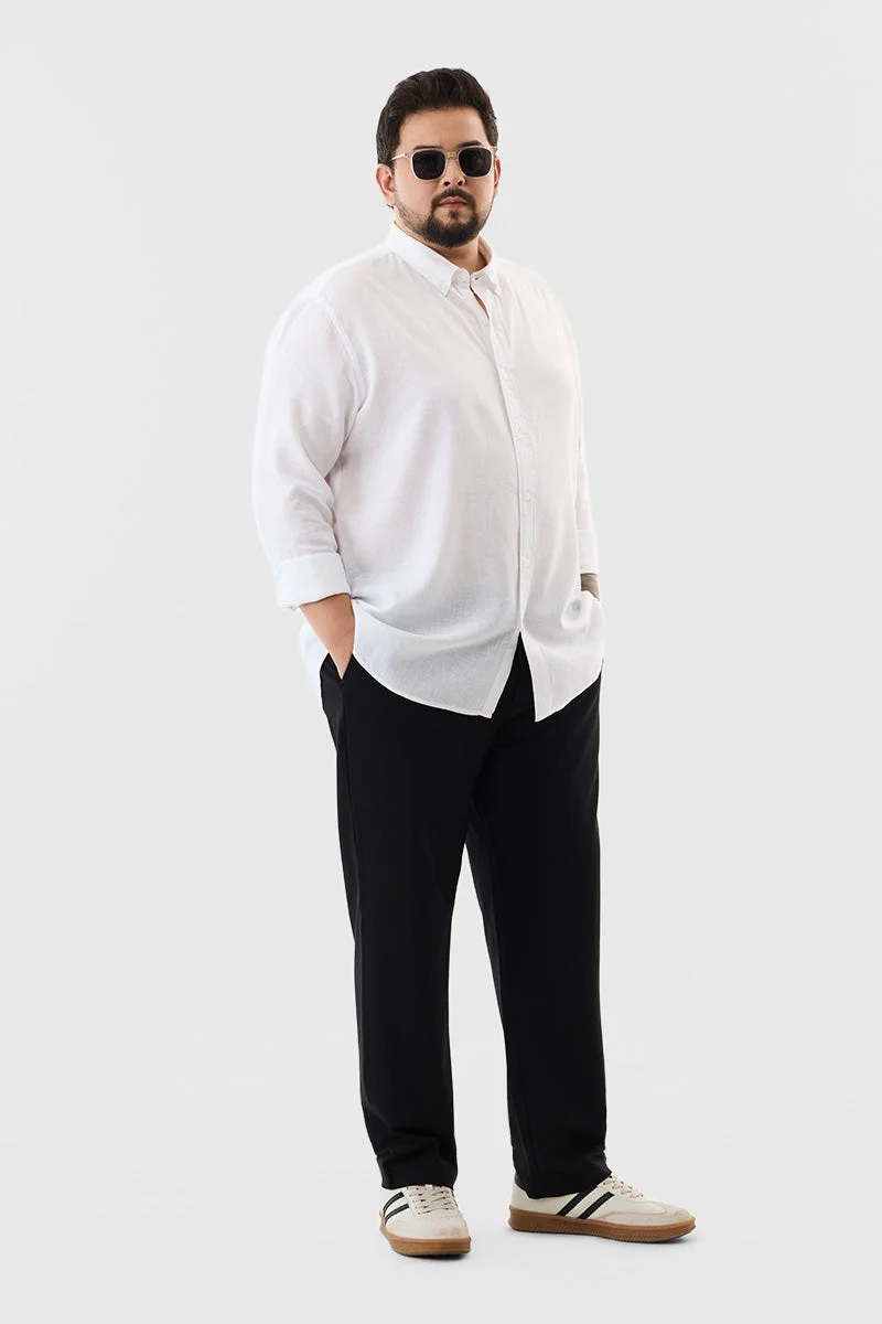 SNITCH قميص كتان مقاس كبير