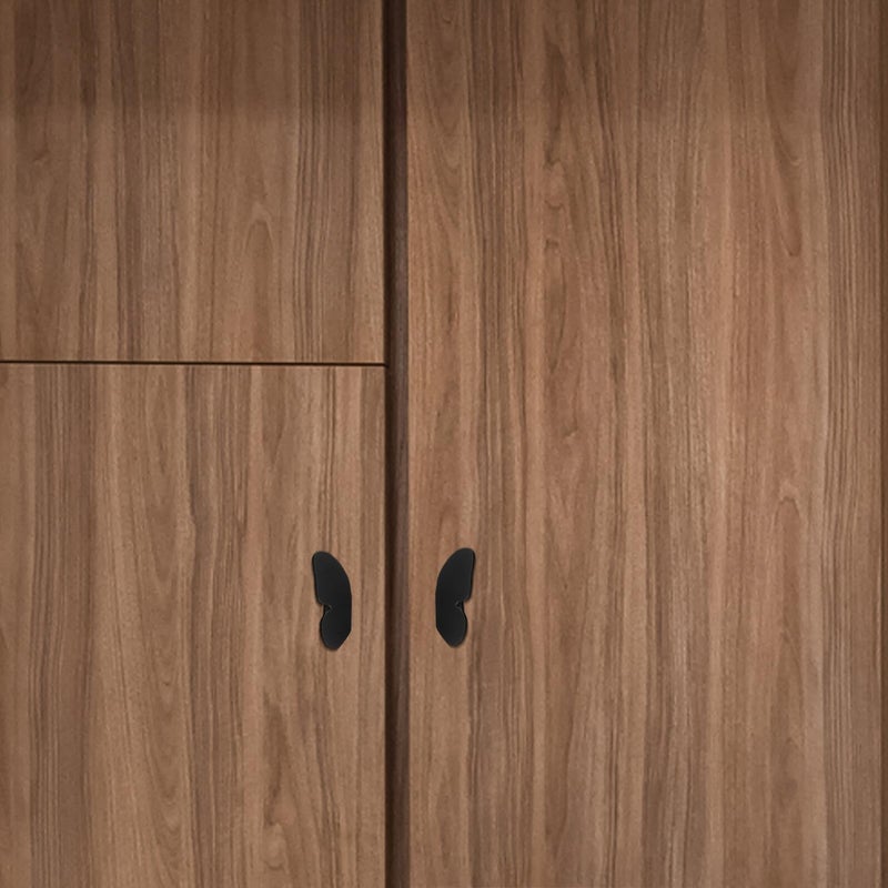 Butterfly Copper Drawer Pull Handles Dark Grey Single Hole Cabinet Knobs for Wardrobe Cupboard Dresser - Image 5