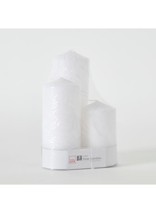 لونا مجموعة شموع عمود مكونة من 3 قطع - Image 5
