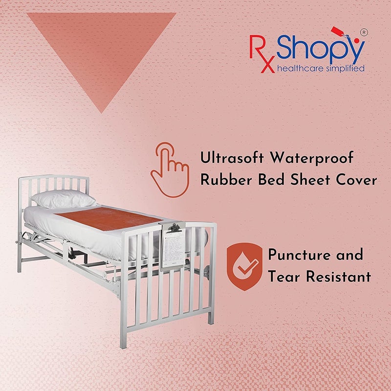 RXSHOPY RXSHOPY Waterproof Dry Rubber Bed Sheet CoverToddlerAdult Sleeping Mattress ProtectorUrine NonAbsorbent Reusable Crib Mat 100 X 90 Cm Multicolor - Image 5