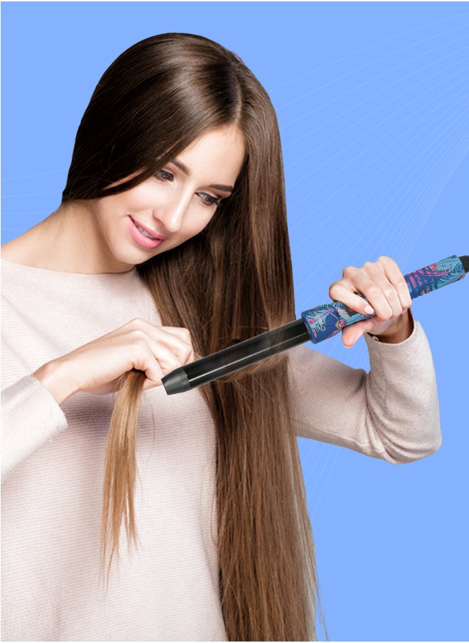 Couture Hair Pro - Ceramic Hair Curler 19 Mm- Peacock -Fast Heatup, Premium Salon Quality - Long Lasting And Well Defined Curls - Image 1