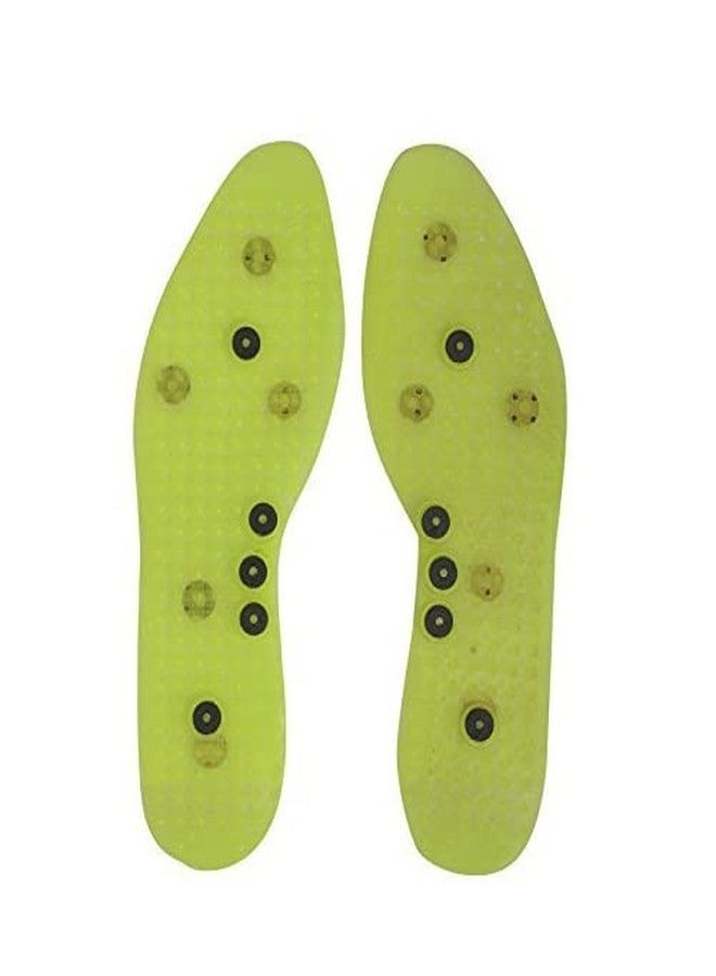 ACi Acupressure Health Care India Unisex Magnetic Shoe Sole with Chinese Acupressure Points for Massage - Green - Image 1