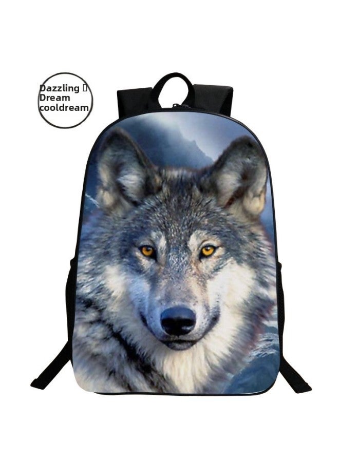 2021 Products 3D Wolf Schoolbag Animal Primary School Backpack 7-10 Years Old Shoulder Men A Generation Of Hair-Color:9  - Image 2