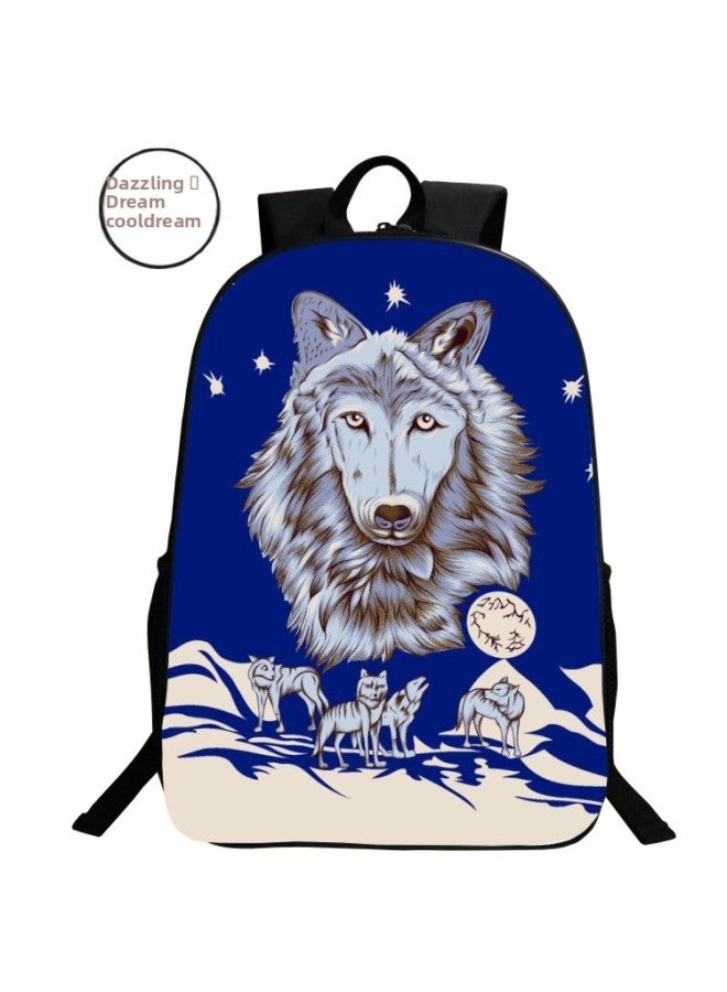2021 Products 3D Wolf Schoolbag Animal Primary School Backpack 7-10 Years Old Shoulder Men A Generation Of Hair-Color:9  - Image 4