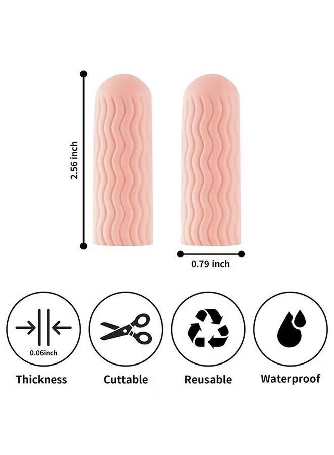 12 PCS Finger Cots - Finger Protectors Gel Finger Gloves Covers Fingertip Sleeves Guards for Cracked Skin, Trigger Finger and More, Large Size - Image 5