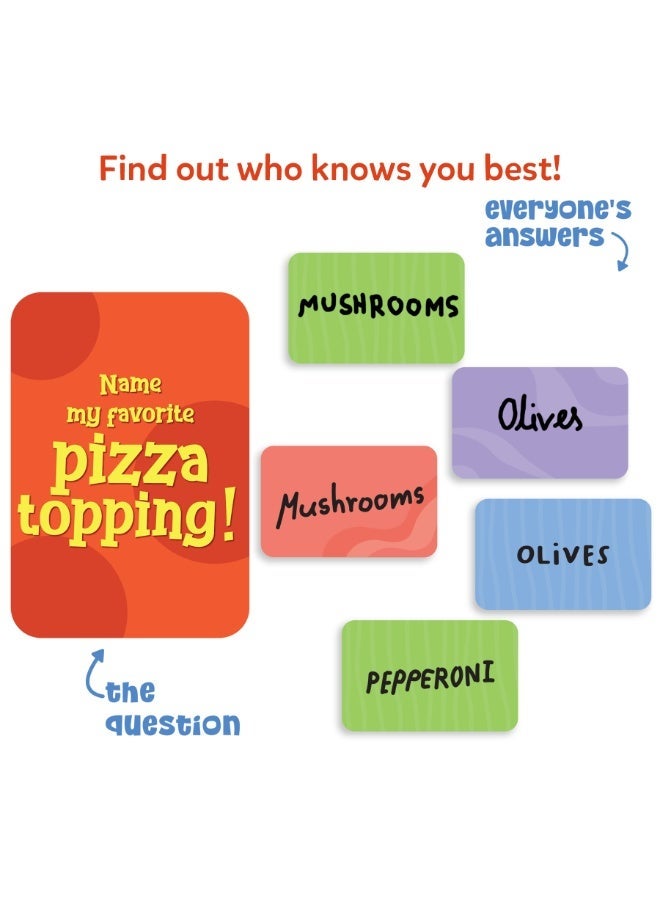 Skillmatics Who Knows You Best? Card Game, Family Party Game for Boys, Girls, Teens, Adults, Fun for Game Nights, Gifts for Ages 8, 9, 10 and Up - Image 2