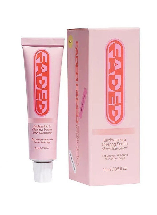 TOPICALS Brightening and Clearing Serum 15ml, Faded Serum for Dark Spots and Discoloration Hyperpigmentation, Postblemish Marks Scars And Spots, Mini Faded Serum for Uneven Skin Tone - Image 1