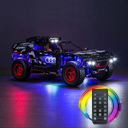 BrickBling LED Light for Lego Technic Audi RS Q etron 42160 Building Set Remote Control Version Lighting Kit for Lego Audi RS Q etron No Model - Image 1