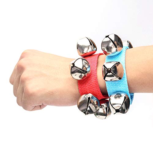 POPLAY 6 PCS Percussion Instruments, Wrist Bells Jingle Bells Musical Rhythm Toys - Image 4