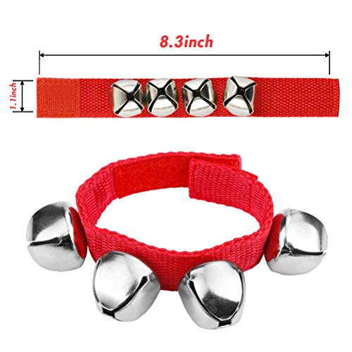 POPLAY 6 PCS Percussion Instruments, Wrist Bells Jingle Bells Musical Rhythm Toys - Image 2