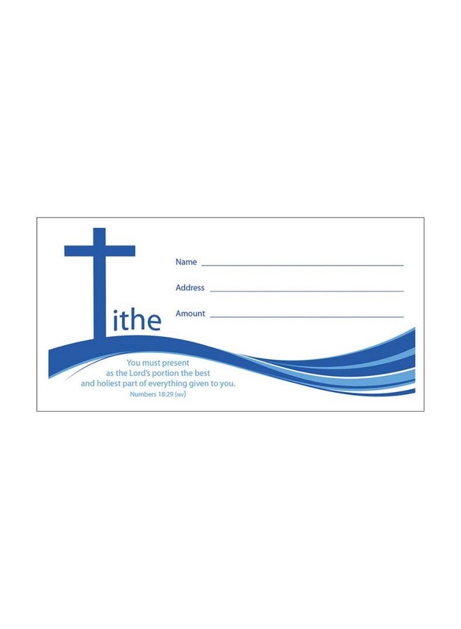 Offering Envelope Tithe/Cross (Pack Of 100)