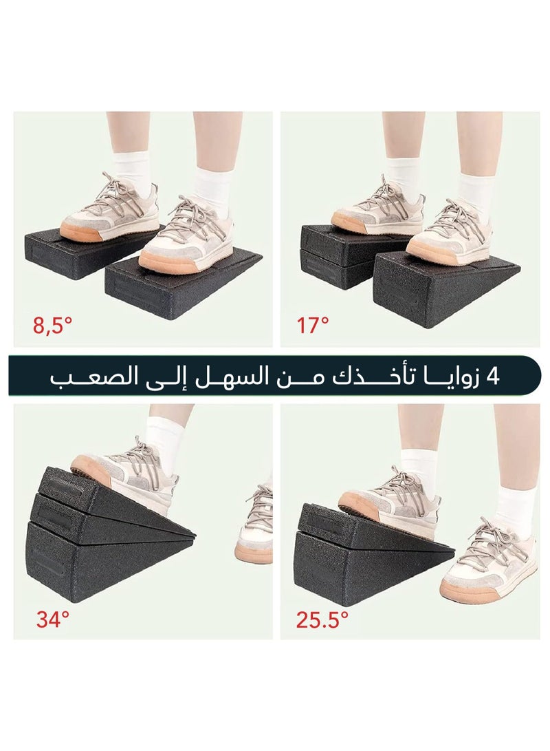 CHAMP KIT Adjustable Squat Wedge – 4 Heights Slant Board, Non-Slip Heel Elevated Platform for Squats & Rehabilitation - Image 4