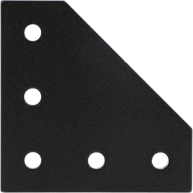 klarako 1pc Connection Plate Bracket Extruded Aluminum L- Shaped Fastener Aluminum Motor Holder t Bracket Right Angle Bracket 5-Hole Connecting Plate Stepper Motor Aluminum Alloy Corner